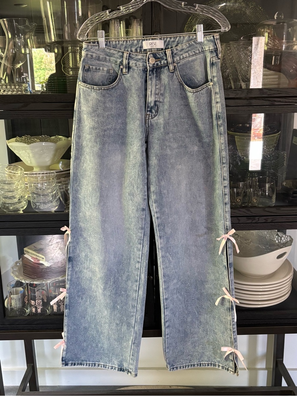 Rise Supply Co Wide-leg Jeans with Biws